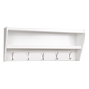 Floating Entryway Shelf and Coat Rack - White - PRE-WUCW-0500-1