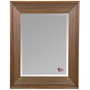 Wall Mirror - Barnwood Brown & Cinnamon Frame, Beveled Glass - RAY-R017