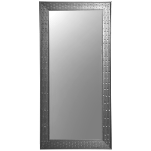 Rectangular Mirror - Bricks Patterned Black Frame 