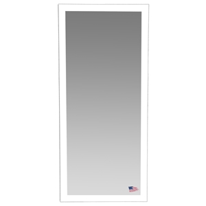Rectangular Mirror - Glossy White Frame 