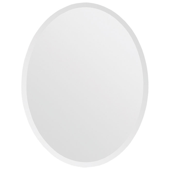 Oval Frameless Mirror - Beveled 
