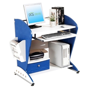 Boys Computer Desk Blue And White Dcg Stores