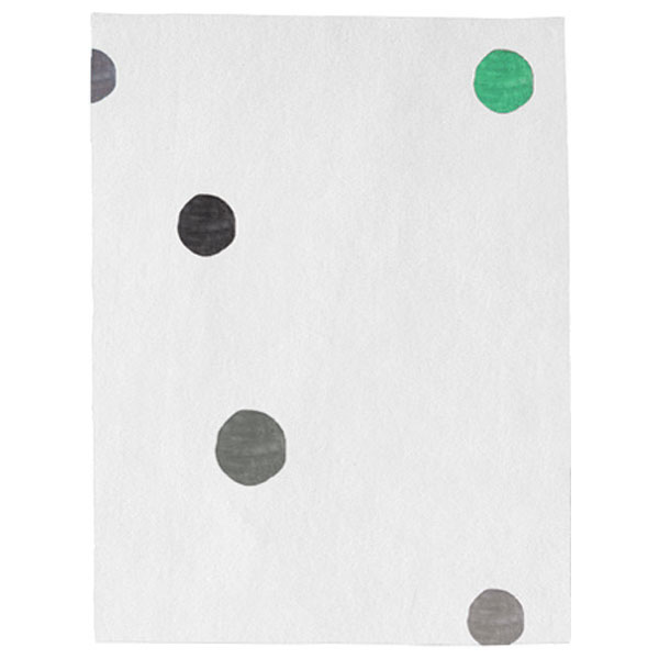 Santa Clara Dots -White, Grey & Turquoise Rug 