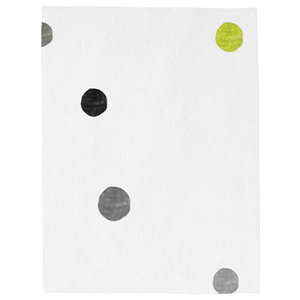 Santa Clara Dots - White, Grey & Yellow Rug 