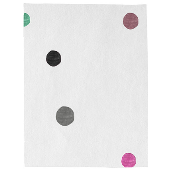 Santa Clara Dots - White & mixed colors 3 Rug 