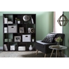 Reveal 16 Cubes Shelving Unit - 2 Fabric Storage Baskets, Chocolate - SS-100023