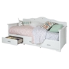 Tiara Twin Daybed - 3 Drawers, Pure White - SS-10003