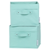 Storit 2 Pack Canvas Basket - Turquoise - SS-100032