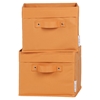 Storit 2 Pack Canvas Basket - Orange - SS-100034