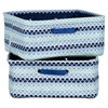 Storit 2 Pack Scales Pattern Nightstand Basket - Blue - SS-100055