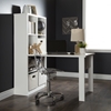 Annexe Work Table and Storage Unit Combo - Clear Office Chair, Pure White - SS-100077