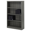 Morgan 4 Shelves Bookcase - 2 Canvas Storage Baskets, Gray Maple - SS-100113