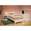 Libra Twin Bedroom Set - Pure White - SS-10053