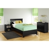 Libra Twin Bedroom Set - Pure Black - SS-10054