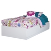 Logik Twin Mates Bedroom Set - 3 Drawers, Pure White - SS-10055-BS