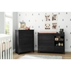 Little Smileys Changing Table and 4 Drawers Chest - Gray Oak - SS-10060