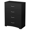 Step One Chest - 4 Drawers, Pure Black - SS-10067