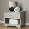 Step One Nightstand - 1 Drawer, Soft Gray - SS-10107