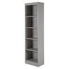 Axess 5 Shelves Narrow Bookcase - Soft Gray - SS-10134