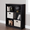 Morgan 3 Shelves Bookcase - Black Oak - SS-10140