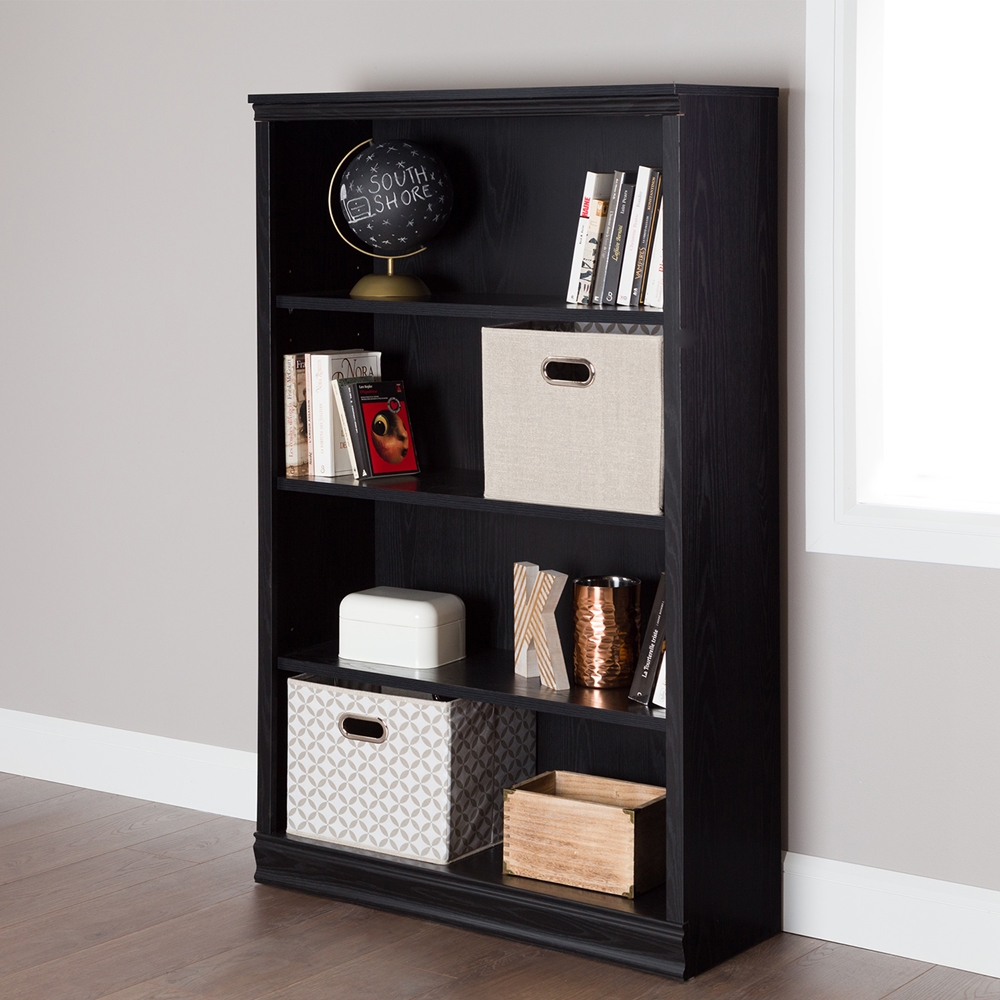 Minimalist Black Bookcase for Simple Design