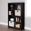 Morgan 4 Shelves Bookcase - Black Oak - SS-10141