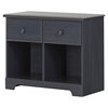 Summer Breeze 2 Drawers Double Nightstand - Blueberry - SS-10206