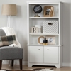 Vito 3 Shelves Bookcase - 2 Doors, Pure White - SS-10328