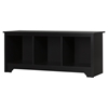 Vito Cubby Storage Bench - Pure Black - SS-10330