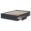 Ulysses Full Mates Bed - 3 Drawers, Blueberry - SS-10366