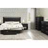 Primo Full/Queen Platform Bedroom Set - Drawer, Pure Black - SS-3307-BR