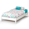 Libra Contemporary Twin White Platform Bed - SS-3050205