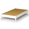 Libra Contemporary Twin White Platform Bed - SS-3050205
