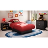 Libra Low Profile Twin Platform Bed in Black - SS-3070235