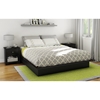 Step One King Platform Bed with Mouldings - Pure Black - SS-3070248