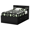 Step One Full Captain Bed - 4 Drawers, Pure Black - SS-3107209