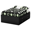 Step One Full Captain Bed - 4 Drawers, Pure Black - SS-3107209