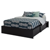 Step One Queen Storage Bed - Pure Black - SS-3107222