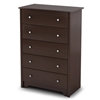 Vito 5-Drawer Chest in Chocolate - SS-3119035