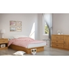 Libra Twin Platform Bedroom Set - Country Pine - SS-3132235-3132061