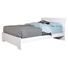 Vito Queen Platform Bed - Panel Headboard, Pure White - SS-3150282