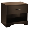 Step One Chocolate Nightstand with Open Shelf - SS-3159062