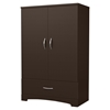 Step One Armoire - 2 Doors, Chocolate - SS-3159037