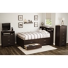 Step One Full Captain Bed - 4 Drawers, Chocolate - SS-3159209
