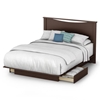 Step One Chocolate Storage Bed with Headboard - SS-3159217-3159270