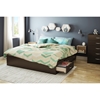 Step One King Platform Bed - 6 Drawers, Chocolate - SS-3159249