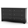 Vito 6-Drawer Dresser in Black - SS-3170010