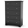 Vito 5-Drawer Chest in Black - SS-3170035