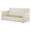 Summer Breeze Twin Daybed - 3 Drawers, White Wash - SS-3210189
