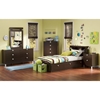 Cacao Youth Bedroom Set with Twin Mate's Bed - SS-3259-4PC-KIDS